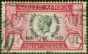 South AFrica 1935 1d Black & Carmine SG66Var 'Lines Through Suid-Afika' Fine Used Single  King George V (1910-1936) Rare Stamps