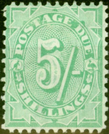 Old Postage Stamp from Australia 1908 5s Dull Green SGD59 Fine & Fresh Mtd Mint