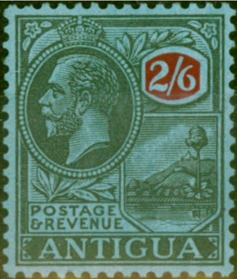 Valuable Postage Stamp Antigua 1921 2s6d Purple & Blue-Blue SG78 V.F VLMM