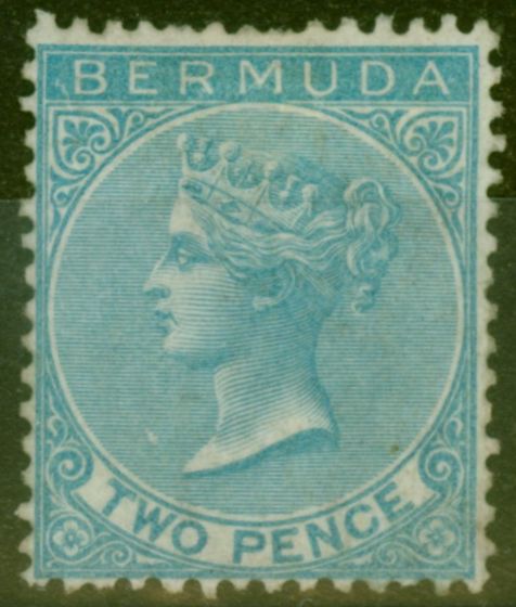 Valuable Postage Stamp from Bermuda 1877 2d Dull Blue SG3 Wmk CC Ave Mtd MInt