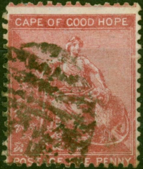 C.O.G.H 1865 1d Carmine-Red SG23 Good Used . Queen Victoria (1840-1901) Used Stamps