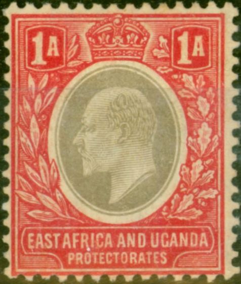 Collectible Postage Stamp East Africa & Uganda 1904 1a Grey & Red SG18a Chalk Fine & Fresh MM