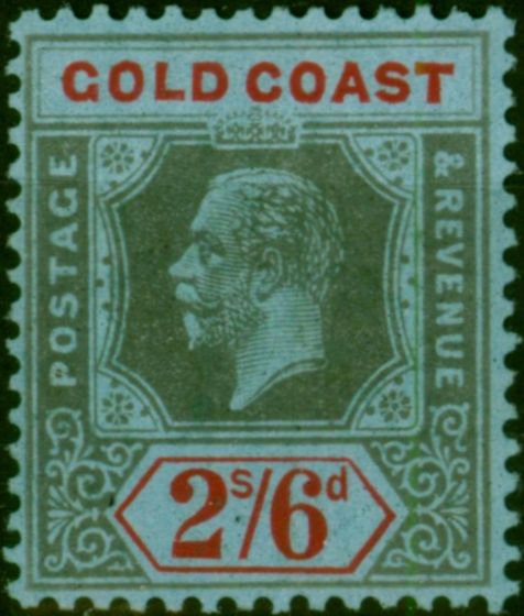 Gold Coast 1921 2s6d Black & Red-Blue SG81a Die II Fine MM (2) King George V (1910-1936) Old Stamps