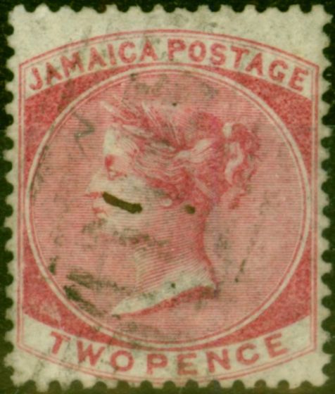 Valuable Postage Stamp from Jamaica 1860 2d Rose SG2 Good Used (2)