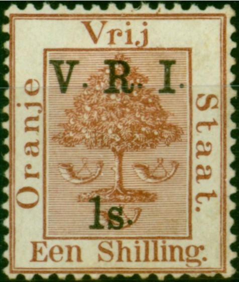 Collectible Postage Stamp O.F.S 1900 1s on 1s Brown SG121 Fine MM