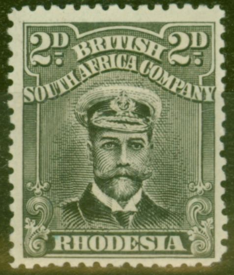 Collectible Postage Stamp from Rhodesia 1913 2d Black & Grey SG219 Fine Mtd Mint