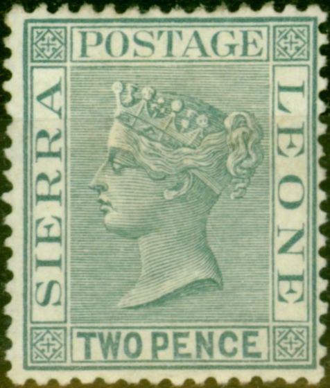 Collectible Postage Stamp from Sierra Leone 1884 2d Grey SG30 Fine Unused
