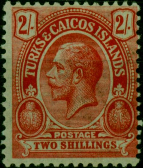 Turks & Caicos Islands 1921 2s on Emerald SG139b Fine LMM . King George V (1910-1936) Mint Stamps