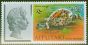 Valuable Postage Stamp from Aitutaki Cook Islands 1974 $5 QEII & Tiger Cowrie SG110 V.F MNH