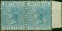 Rare Postage Stamp Antigua 1882 4d Blue SG23 Fine MM & MNH Pair