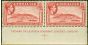 Valuable Postage Stamp from Gibraltar 1938 1 1/2d Carmine SG123 P.14 V.F MNH Imprint Pair