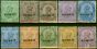 Collectible Postage Stamp Kuwait 1923-24 Set of 10 to 8a SG1-10 V.F LMM