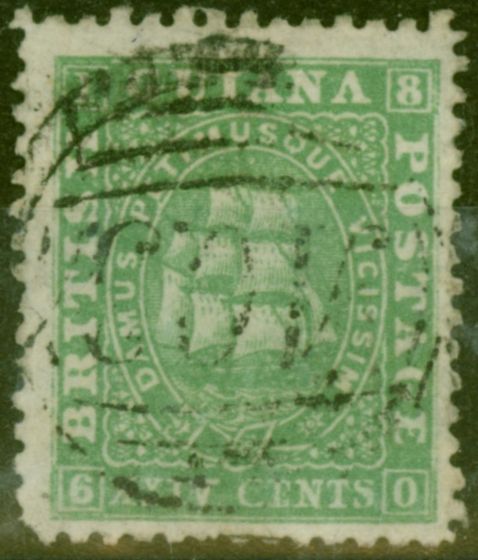 Collectible Postage Stamp from British Guiana 1864 24c Green SG64 Fine Used Ex-Fred Small