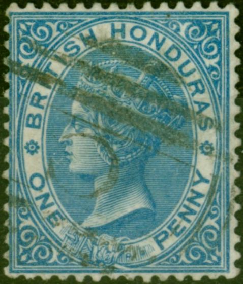 Old Postage Stamp British Honduras 1878 1d Blue SG12 Fine Used