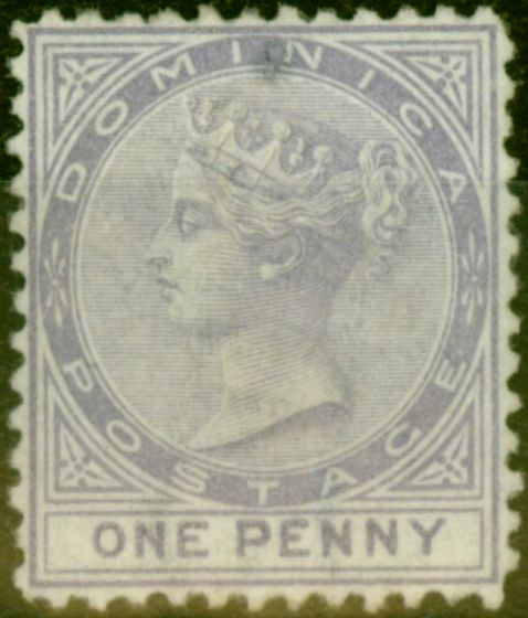 Valuable Postage Stamp from Dominica 1874 1d Lilac SG1 Fine Mtd Mint (2)