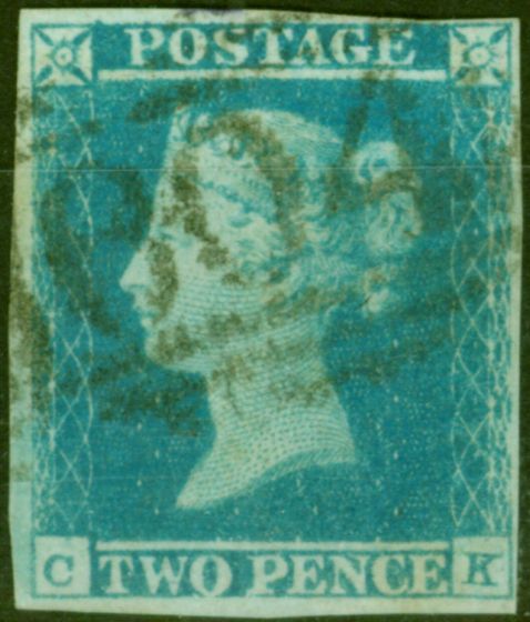 Valuable Postage Stamp from Great Britain 1841 2d Pale Blue SG13 Fine Used