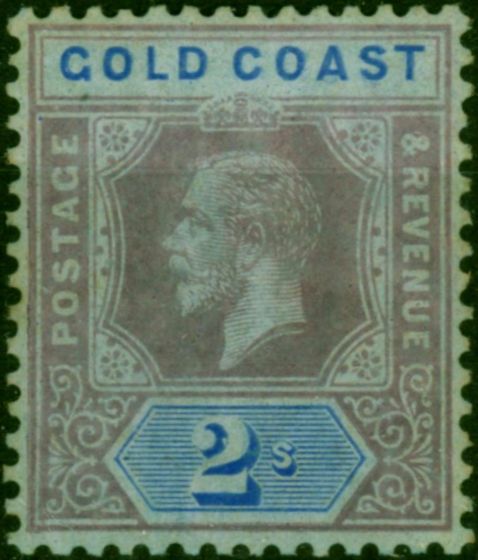 Gold Coast 1913 2s Purple & Blue-Blue SG80 Fine MM. King George V (1910-1936) Mint Stamps