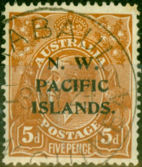 Collectible Postage Stamp from New Guinea 1919 5d Brown SG105 Fine Used