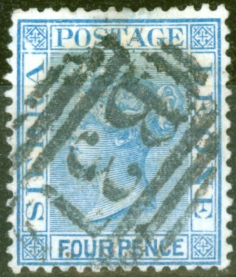Collectible Postage Stamp from Sierra Leone 1883 4d Blue SG26 Fine Used
