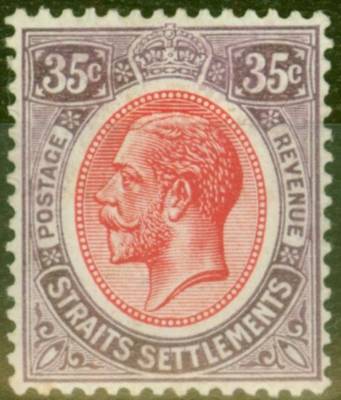 Collectible Postage Stamp from Straits Settlements 1931 35c Scarlet & Purple SG237 V.F Lightly Mtd Mint
