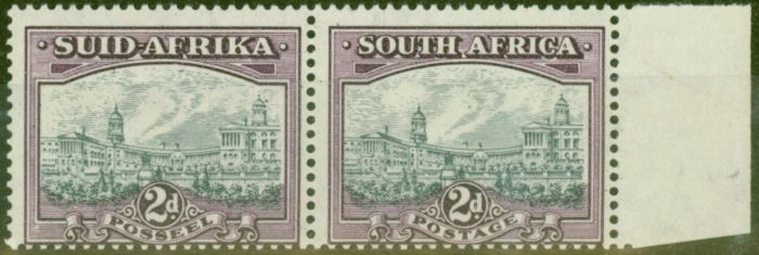 Old Postage Stamp from South Africa 1941 2d Grey & Dull Purple SG58a Fine MNH