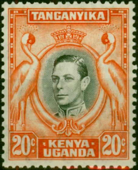 KUT 1938 20c Black & Orange SG139 Fine LMM (2) King George VI (1936-1952) Rare Stamps