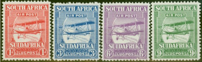 Old Postage Stamp from South Africa 1925 Air set of 4 SG26-29 Fine & Fresh Lightly Mtd Mint
