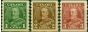 Old Postage Stamp Canada 1935 Coil Set of 3 SG352-354 V.F LMM