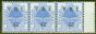Old Postage Stamp from Orange Free State 1900 4d on 4d Ultramarine SG107 V.F MNH & LMM Strip of 3