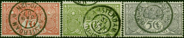Netherlands 1906 Tuberculosis Set of 3 SG208-210 V.F.U  King Edward VII (1902-1910) Old Stamps