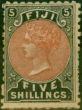 Old Postage Stamp Fiji 1882 5s Dull Red & Black SG69 Fine MM