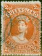 Collectible Postage Stamp from Queensland 1910 2s6d Dull Orange SG309a Fine Used