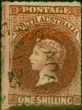 Valuable Postage Stamp from South Australia 1863 1s Chestnut SG41 Fine Used