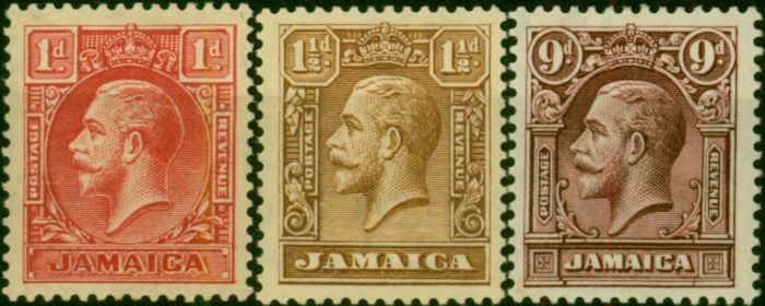 Jamaica 1929 Set of 3 SG108-110 Good MM King George V (1910-1936) Valuable Stamps