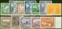 Rare Postage Stamp from British Guiana 1938-45 set of 12 SG308a-319 V.F Very Lightly Mtd Mint $3 MNH