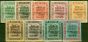 Collectible Postage Stamp Brunei 1922 Exhibition Set of 9 SG51c-59 Varieties Included Fine MM  CV £270+