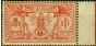 Valuable Postage Stamp from New Hebrides 1913 40c Red Yellow SGF27 Fine MNH