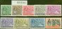 Rare Postage Stamp from Nyasaland 1934-35 set of 9 SG114-122 V.F Very Lightly Mtd Mint