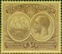 Bermuda 1920 3d Dull & Deep Purple-Pale Yellow SG62 Fine MM  King George V (1910-1936) Rare Stamps