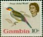 Valuable Postage Stamp Gambia 1963 10s Orange Cheeked Waxbill SG204 Fine MM