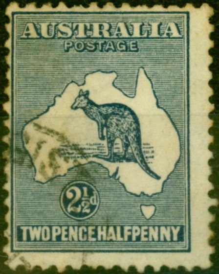 Valuable Postage Stamp from Australia 1915 2 1/2d Indigo SG25 Good Used