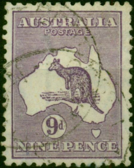 Australia 1916 9d Violet SG39 Fine Used (4). King George V (1910-1936) Used Stamps