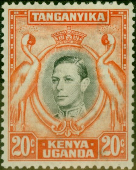 Collectible Postage Stamp KUT 1938 20c Black & Orange SG139 Fine LMM