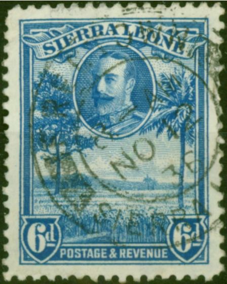 Sierra Leone 1932 6d Light Blue SG162 Good Used King George V (1910-1936) Old Stamps