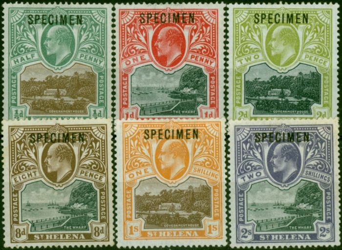 St Helena 1903 Specimen Set of 6 SG55s-60s Fine MM . King Edward VII (1902-1910) Mint Stamps