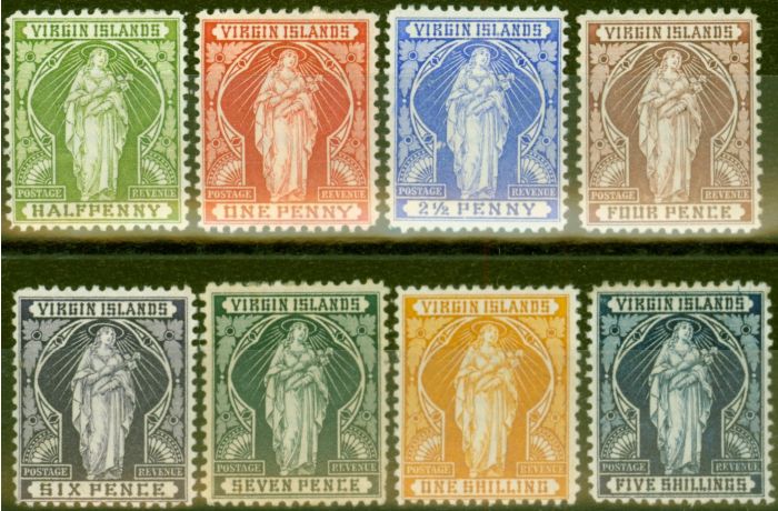 Valuable Postage Stamp from Virgin Islands 1899 Set of 8 SG43-50 Fine Mtd Mint