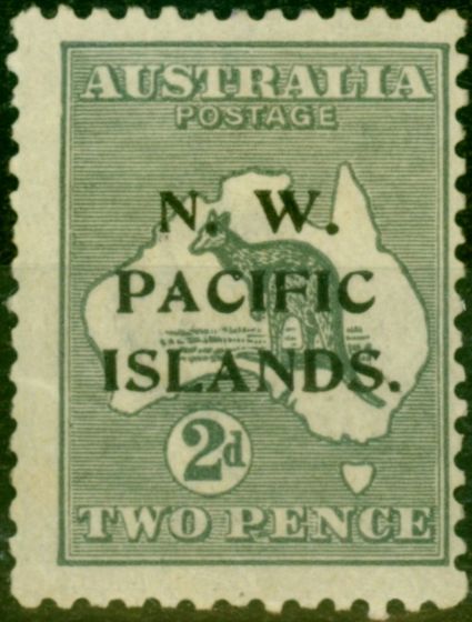 Rare Postage Stamp from New Guinea 1919 2d Grey SG106a Die II Fine Mtd Mint