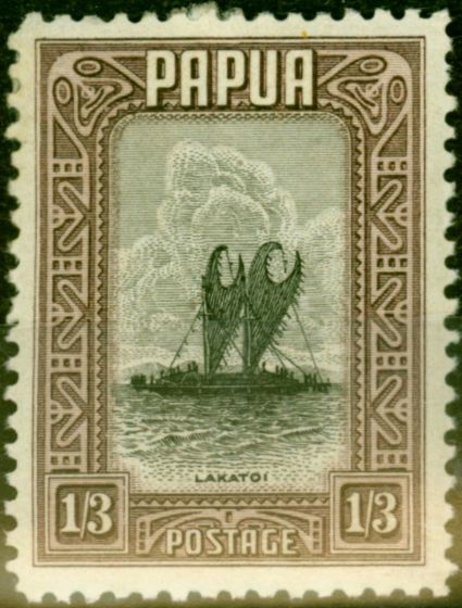 Valuable Postage Stamp from Papua 1932 1s3d Black & Dull Purple SG140 Fine Mtd Mint