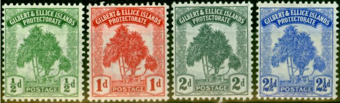 Rare Postage Stamp from Gilbert & Ellice Islands 1911 Set of 4 SG8-11 Fine Mtd Mint