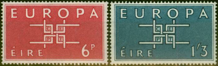 Collectible Postage Stamp from Ireland 1960 Europa Set of 2 SG182-183 Fine MNH